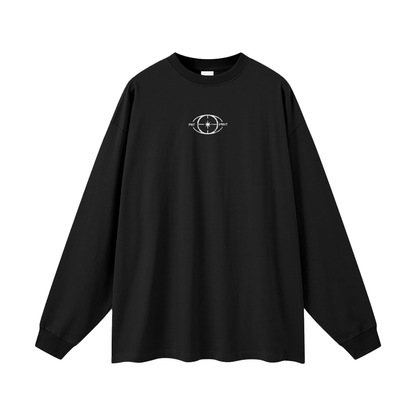 long sleeve graphic shirt,stussy inspired long sleeve,unisex streetwear shirt,100 cotton graphic tee,oversized long sleeve shirt,drop shoulder long sleeve,minimalist streetwear top,loose fit cotton shirt,casual streetwear