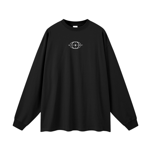 long sleeve graphic shirt,stussy inspired long sleeve,unisex streetwear shirt,100 cotton graphic tee,oversized long sleeve shirt,drop shoulder long sleeve,minimalist streetwear top,loose fit cotton shirt,casual streetwear