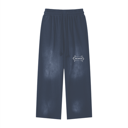 washed wide leg sweatpants,stussy inspired sweatpants,unisex streetwear pants,vintage cotton sweatpants,oversized joggers,heavyweight fleece pants,pure cotton wide leg sweats,loose fit sweatpants,washed streetwear trousers